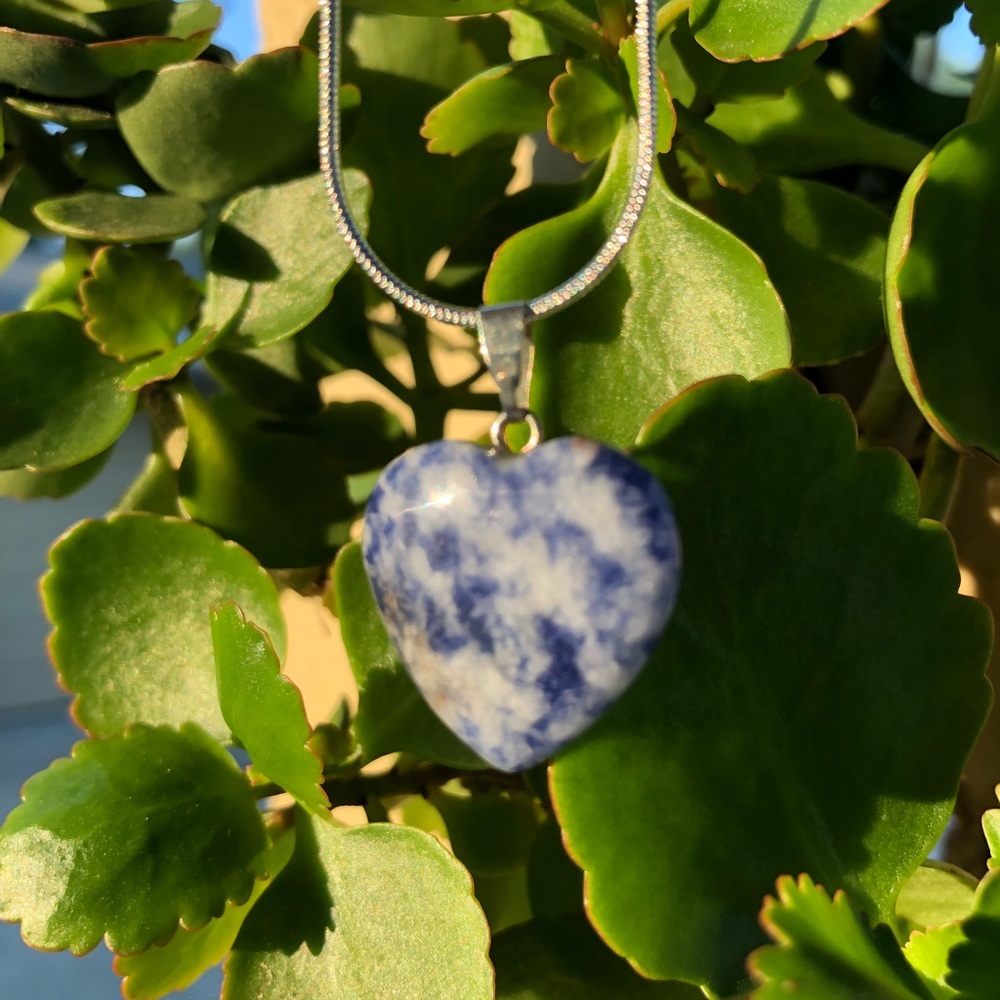 Sodalite heart/dream catcher stone